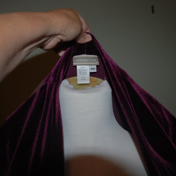 New Coldwater Creek Velvet Holiday Perfect Dress - Picture 6 of 6